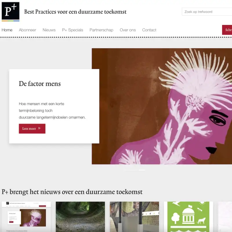 Vernieuwde website P-plus.nl